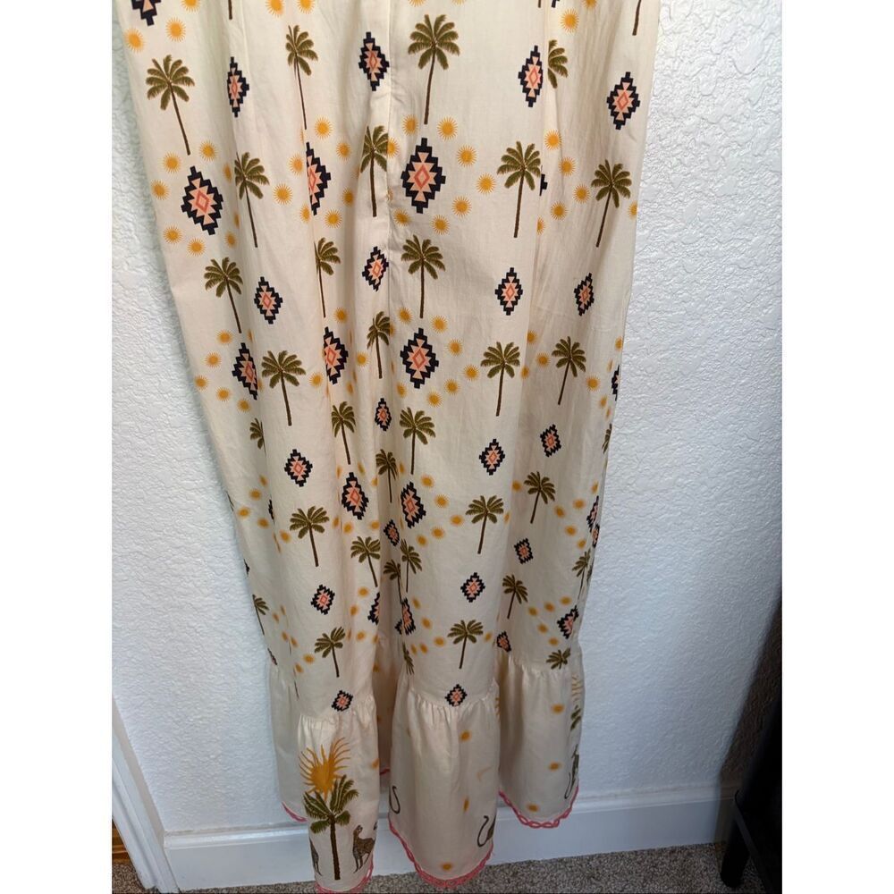 Never Fully Dressed Running Wild Midi Dress in Cotton White Size L - Picture 9 of 12